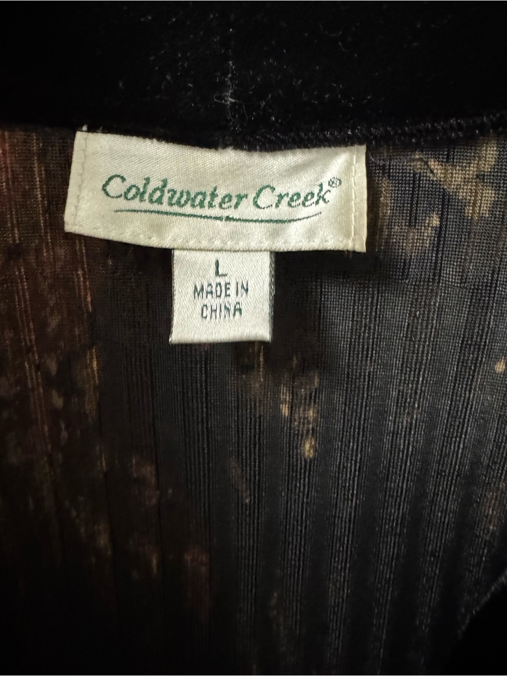 Coldwater Creek Mixed-Texture Floral Velvet Blazer - Black & Red - Picture 3 of 7